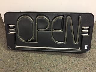 Fallon OPEN Sign. 120V, 1.5 Amps, 60Hz. S/N 0698.