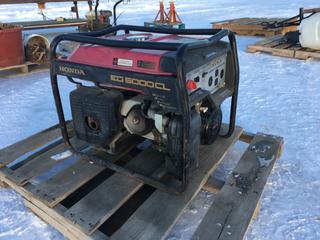 Honda Portable Generator, Model# EG 5000 CL.