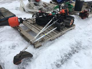 Echo Pas-230 c/w Blower, Tiller, Pro Paddle Attachments and Echo Trimmer *Requires Repair* c/w Backpack Harness.