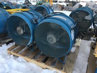 (3) Sure Flame 20in Construction Fans, Model# FN20.