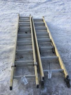 (2) Featherlite Fiberglass Ladder 16ft.