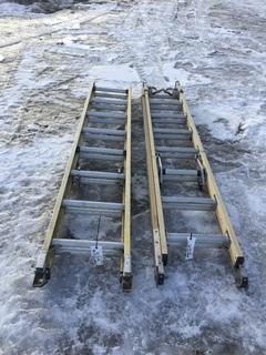 (2) Featherlite Fiberglass Ladder 16ft.