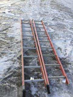 (3) Louisville Fiberglass Ladder 10ft.