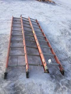 (3) Louisville Fiberglass Ladder 10ft.