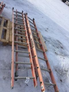 (3) Louisville Fiberglass Ladder 10ft.