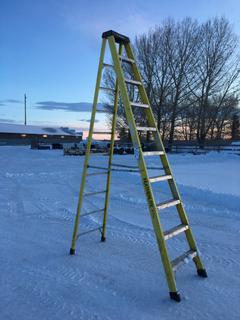 Featherlite 10ft Fiberglass Step Ladder.