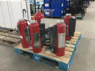 (4) Ansul Dry Chemical Fire Extinguishers and (1) Pyro-Chem Carbon Dioxide Fire Extinguisher.