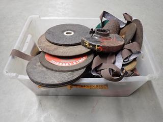 Bin of Assorted Grinding Discs.