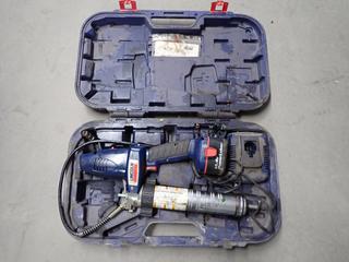 Lincoln Model 1400 Cordless Grease Gun with Charger, Needs New Battery.