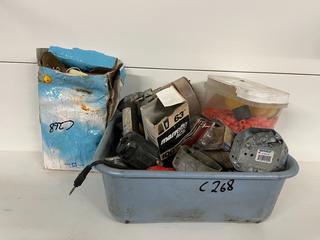 Assorted Electrical Supplies c/w Plugs, Switches, Merrett's, Etc.