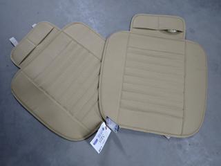 (2) Beige Universal Seat Covers, Unused.