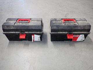 (2) Jobmate Plastic Tool Boxes.