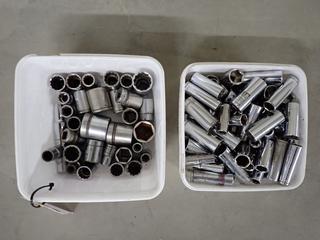 Assorted Chrome Sockets.