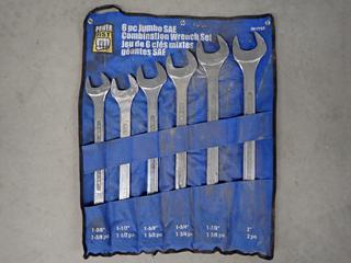 Powerfist 6pc Jumbo Size Combination Wrench Set, 2917755.