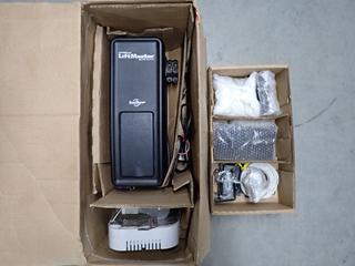 Unused Lift Master 8500C Elite Series DC Battery Backup Capable Wall Mount Garage Door Opener.