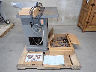 Large Router Shaper c/w Freud and Other Woodworking Turning Pod Inserts Cutting Tools.