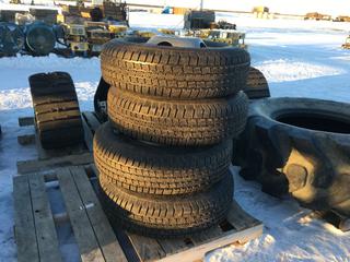 (4) Unused Trailer Tires Provider ST 235/80R16 124/120M St Radial w/ Rims.