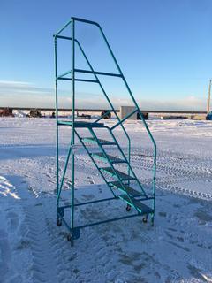 Rolling Step Ladder 24in W x 45in L x 8ft H.