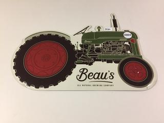 Beau's All Natural Brewing Company Metal Sign.