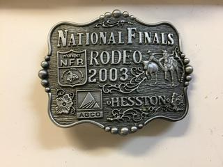 National Finals Rodeo 2003 Belt Buckle.