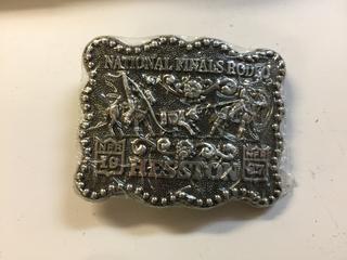 National Finals Rodeo 1987 Belt Buckle.
