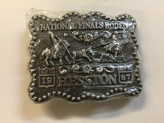 National Finals Rodeo 1987 Belt Buckle.