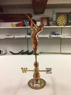 Golfer Weathervane.