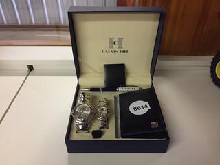 Calvin Hill Watch & Wallet Set.