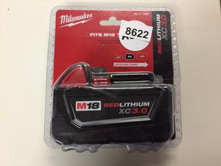 Unused Milwaukee M18 Red Lithium XC 3.0 Battery Pack.