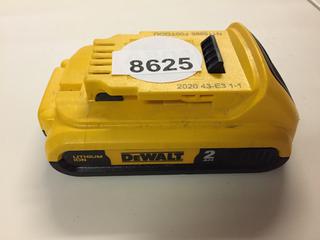DeWalt 20V Lithium Ion Battery Pack.