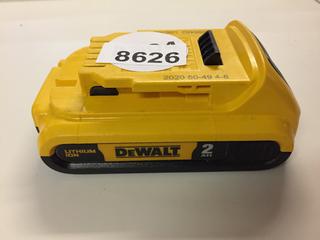 DeWalt 20V Lithium Ion Battery Pack.