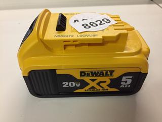 DeWalt 20V XR5 Lithium Ion Battery Pack.