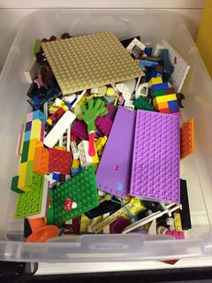 Bin of Assorted LEGOs.