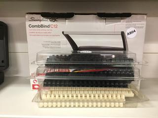 Swingline GBC CombBind C12 Comb Binding Machine w/ Combs.