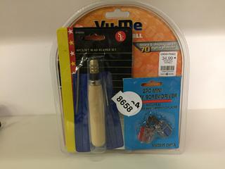 Set Bead Reamer Set, 2pc Mini Rotary Screwdriver, Vu-Me Photo Ball.