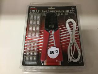 2 In 1 Phone Crimping Plier Set, Albuquerque Nose Plier Set.