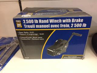 Power Fist 2500lb Hand Winch w/ Brake.