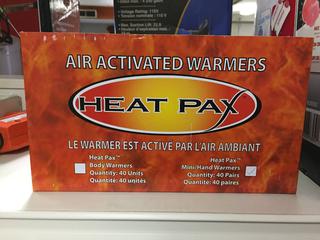 Box of Heat Pax Air Activated Warmers.