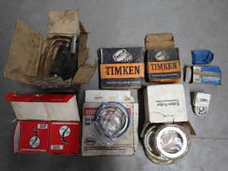 Assorted Automotive Parts c/w Pistons, Rings, Bearings, Etc.