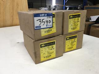 (4) Boxes of MA. Stewart & Sons Banded Floor Flange 1/2in 25pc per Box, Model# 008-23039