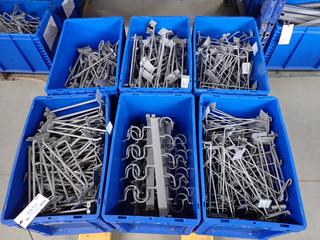 Pallet of Various Metal Display Pegs, Etc.