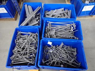 Pallet of Various Metal Display Pegs, Etc.