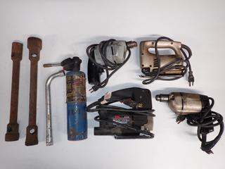 Assorted Power Tools, Jig Saws, Impact Wrenches, Etc.