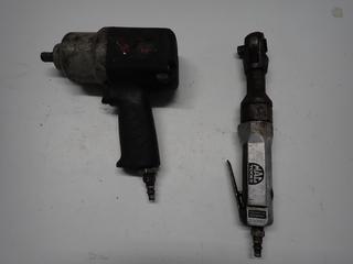 Pneumatic 1/2in Impact Wrench and Air Ratchet.