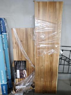(2) BL Centerpointe Live Edge Acacia Countertops, 25-1/2in x 96in x 1-1/2in and 25-1/2in x 72in x 1-1/2in, Damaged.