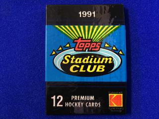 1991 Topps Stadium Club Sealed Hockey Card Pack.