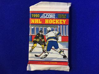 1990 Score Premier Edition Sealed NHL Hockey Card Pack.