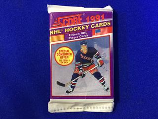 1991 Score Sealed NHL Hockey Cards Pack.