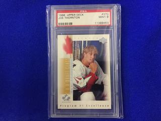 1996 Joe Thornton #370 Upper Deck Graded Hockey Card.