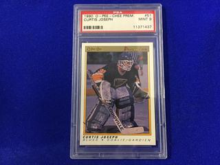 1990 Curtis Joseph #51 O-Pee-Chee Premier Graded Hockey Card.